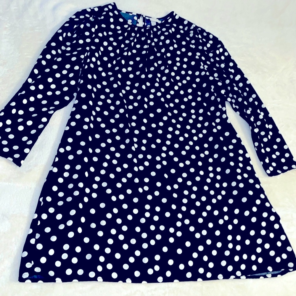 A New Day Polka black & White baby doll polka dot dress women’s XL New